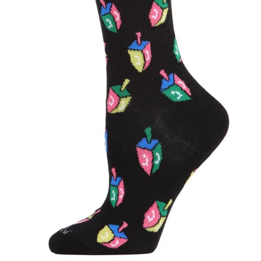 Dreidel Holiday Crew Socks